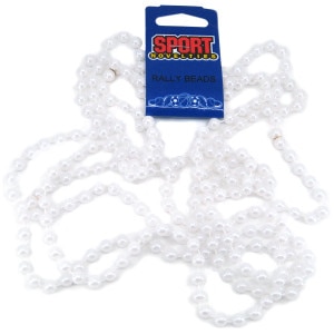 white beads 3 strings